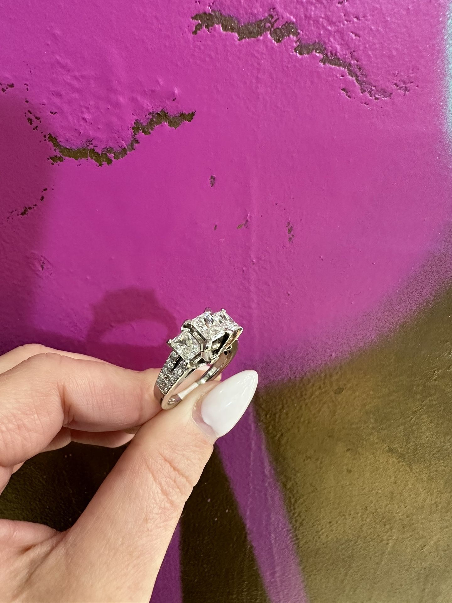 14k LAB DIAMOND RING