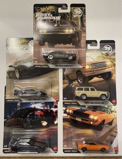 Hot Wheels Premium Fast & Furious 5-Car Complete Set