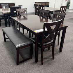 Dining Table Set With Bench