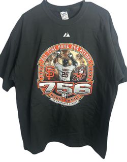 Barry Bonds 756 Home Run T-Shirt, Size XL