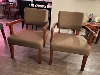 Upholstered Armchair Pair