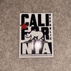 California Republic Clothes Sticker