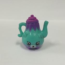 Shopkins Polly Tea Pot Blue Purple Cat Figure