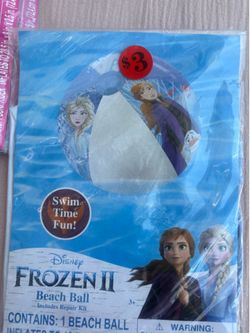 Frozen beach ball