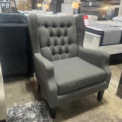 Dark Gray Chair, Accent Chair Living Room