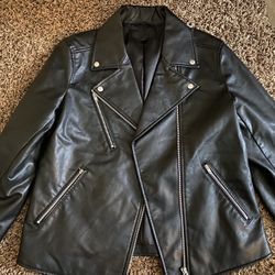 Women’s Faux Leather Jacket Size Small 