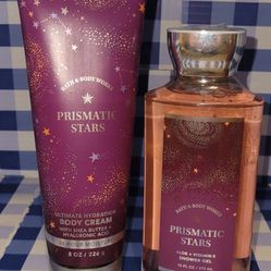 Bath And Body Works Prismatic Stars Body Cream And Wash
