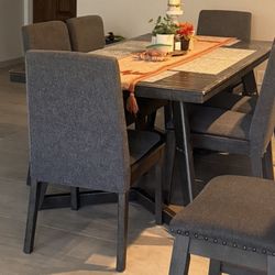 sectional living room and dining room,