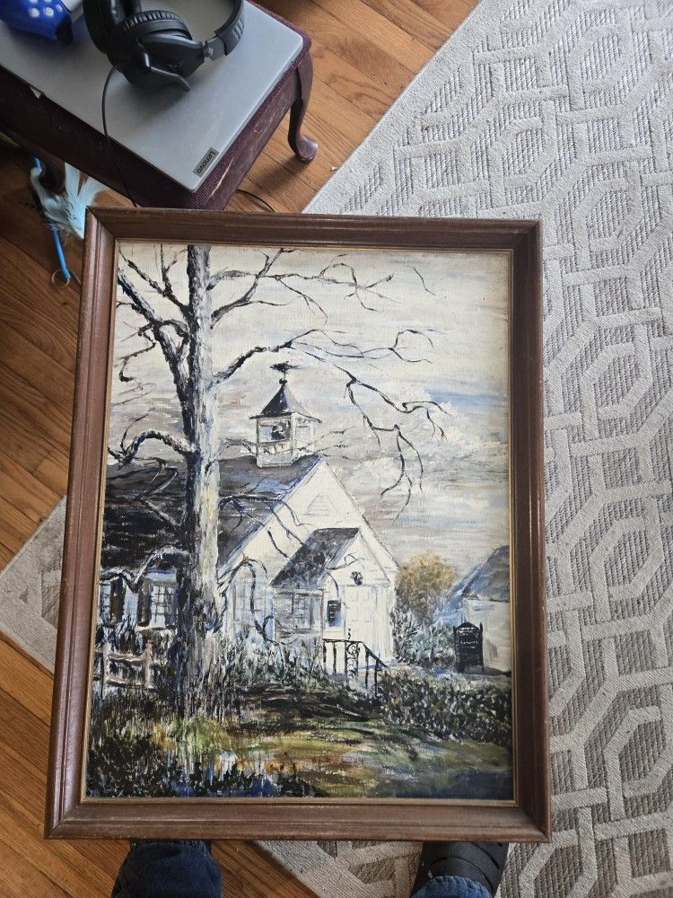 Woods Hole Church / Titanic Museum Painting