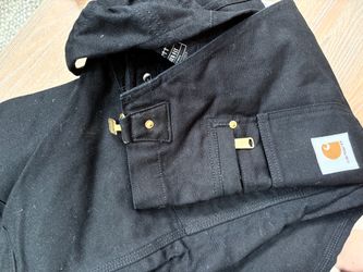Carhartt Black Canvas Work Overalls Like New $65