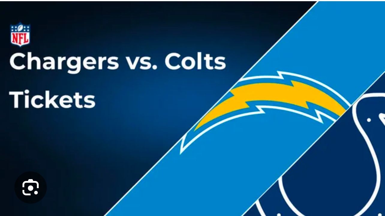 CHARGERS VS COLTS $350 For Both Or Best Offer