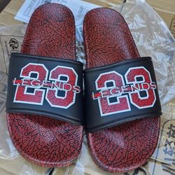 Men's Stvlish Red & Black Flip- Flops - Lightweight, Comfortable