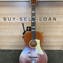 Vintage 1960's Lyra Parlor Guitar  