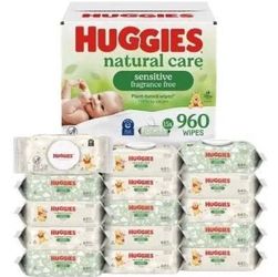 960 Baby Wipes (Huggies)