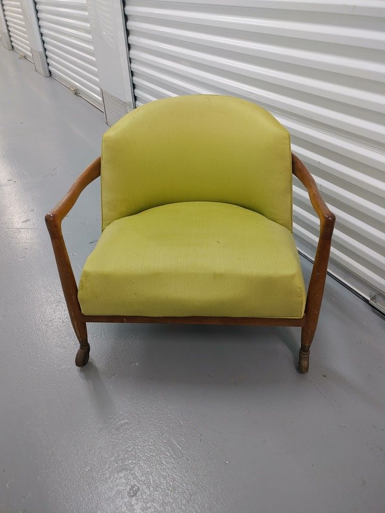 MCM Designer Rolling Barrel Accent Chair