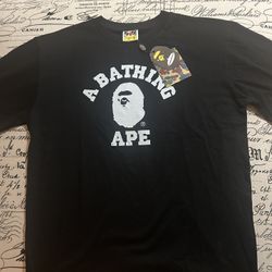 Medium Black And White Bape Shirt
