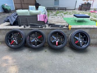 Volk Racing TE37 SL Black Edition III Wheel 19x9.5 19x10.5 5x114.3 Pressed Black/Rim REDOT