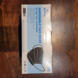 Black 3-Ply Earloop Face Masks | Box Of 50 