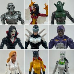 Bulk Lot of Marvel Legends Action Figures (Villians and Heroes) 9 Total