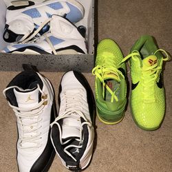 kobe grinch and jordan 6s,12s