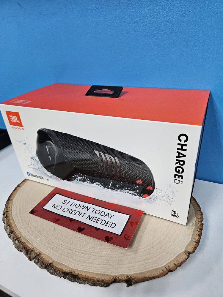 JBL Charge 5 Bluetooth Speaker New -PAY $1 To Take It Home - Pay the rest later -