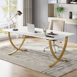 Tribesigns Executive Desk, 63” W x 31.5” D Large - New In Box 