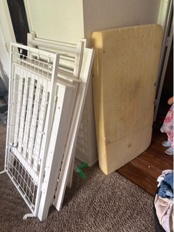 Crib with foam mattress