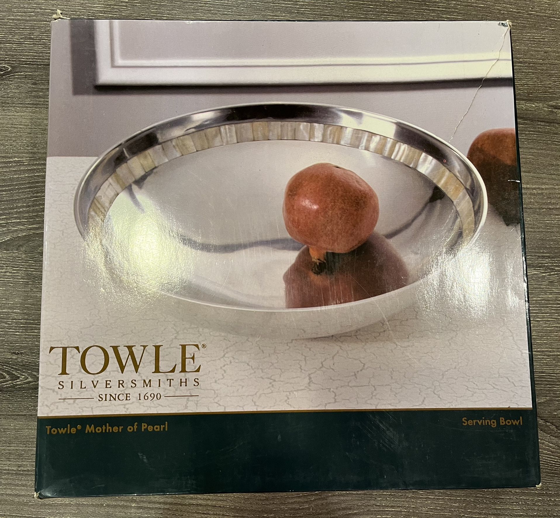 Towle Silversmith Mother Of Pearl Serving Bowl