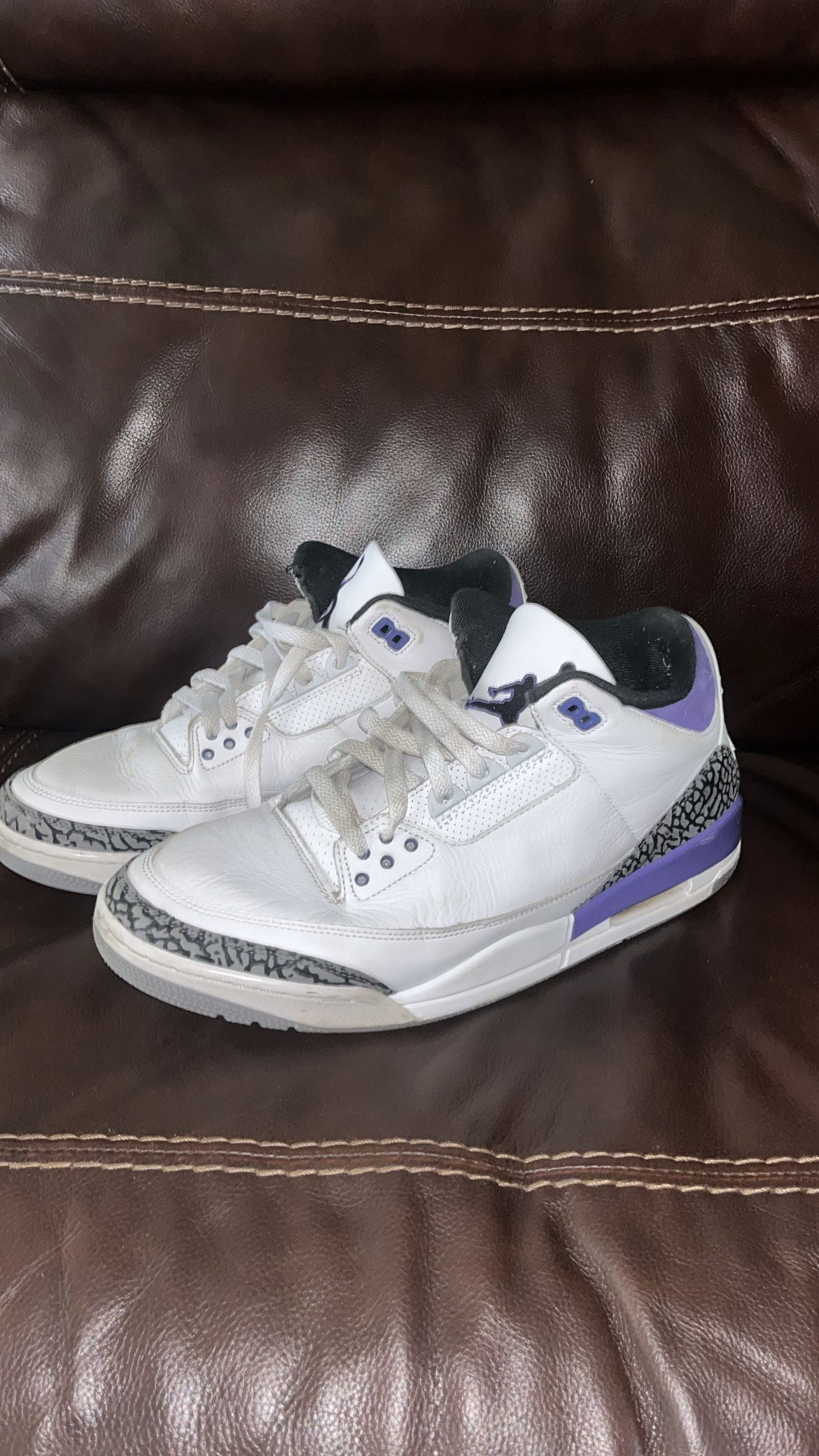 Jordan 3’s Size 13 Dark Iris