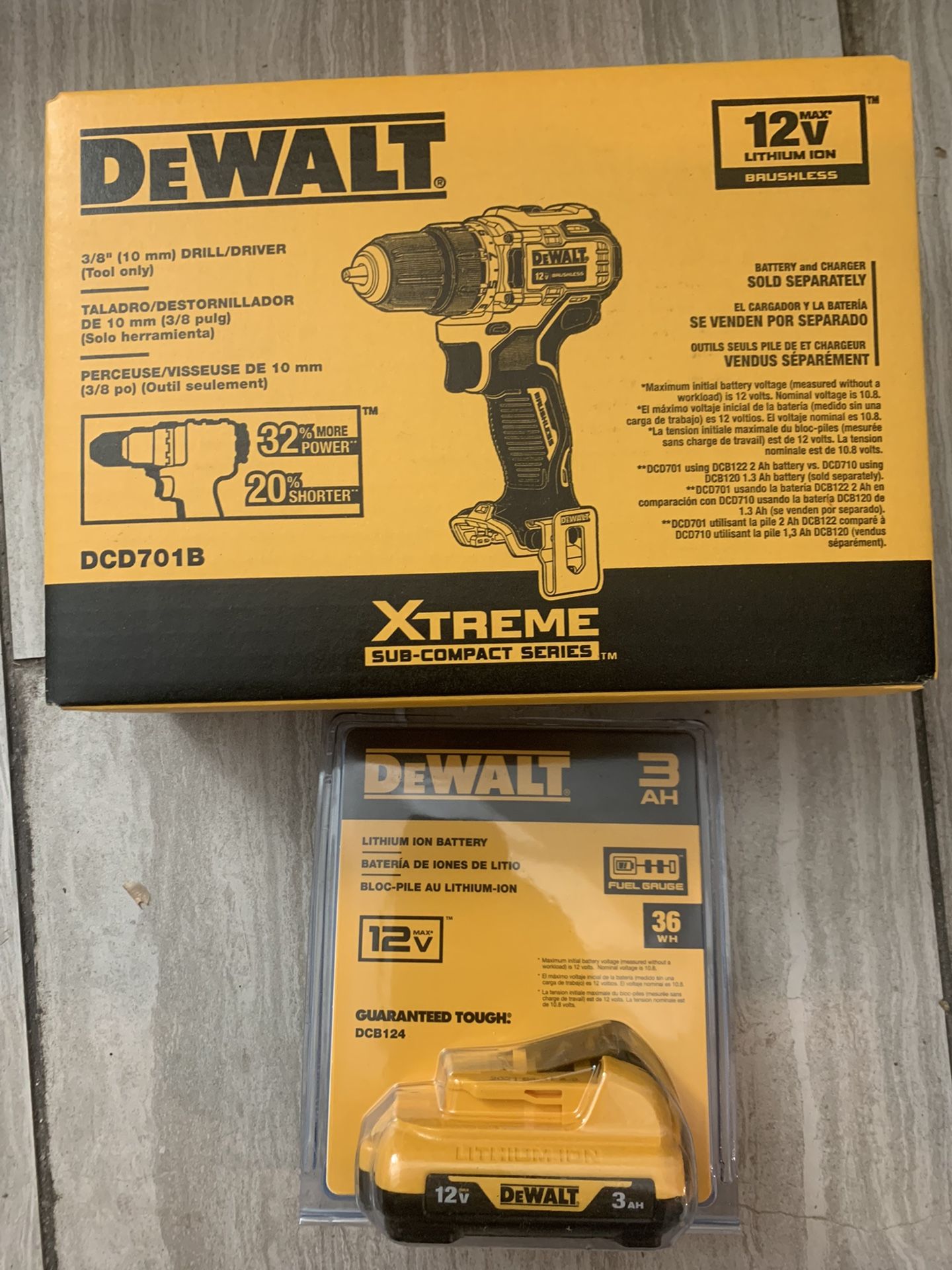 Dewalt 12v Impact drill With Battery (no Charger)
