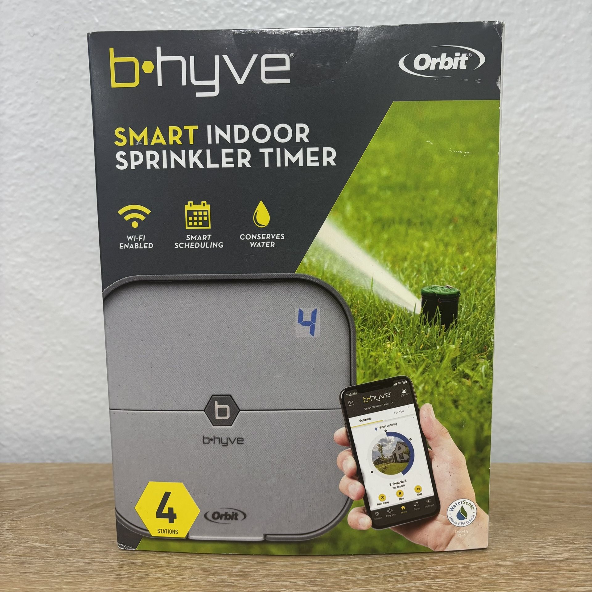 b hyve 4 Zone Indoor Smart Sprinkler Timer.