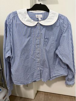 Gap × Sandy Liang Poplin Oversized Shirt (S)