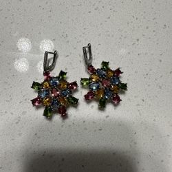Sterling Silver Gemstone Earrings 