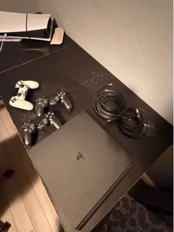Ps4 with controllers and cables