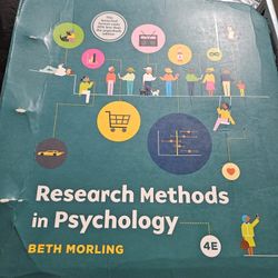 Research Methods In Psychology 