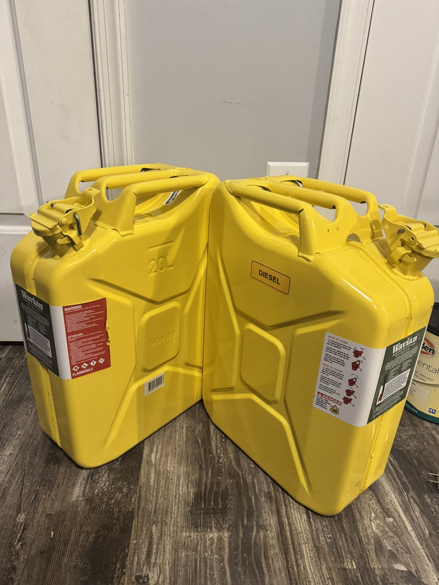 Two Wavian diesel 5 Gal Jerry Cans