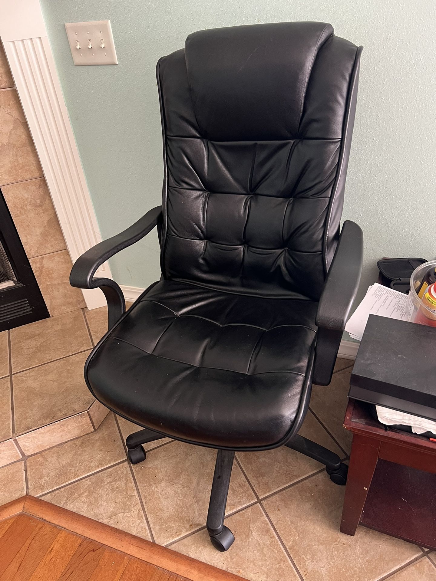 Leather Office Chair- Like New