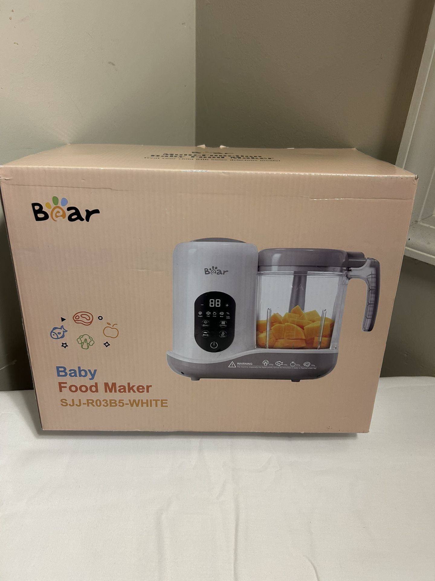 Baby Food Processor Steamer Puree Blender Auto Cooking & Grinding Baby Food