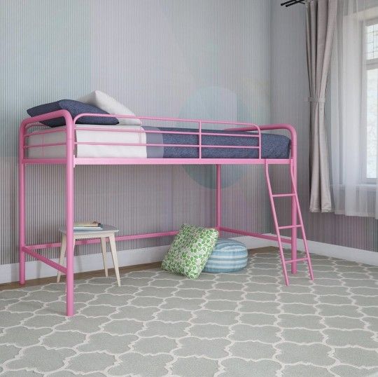 Twin Loft Bed (PINK)