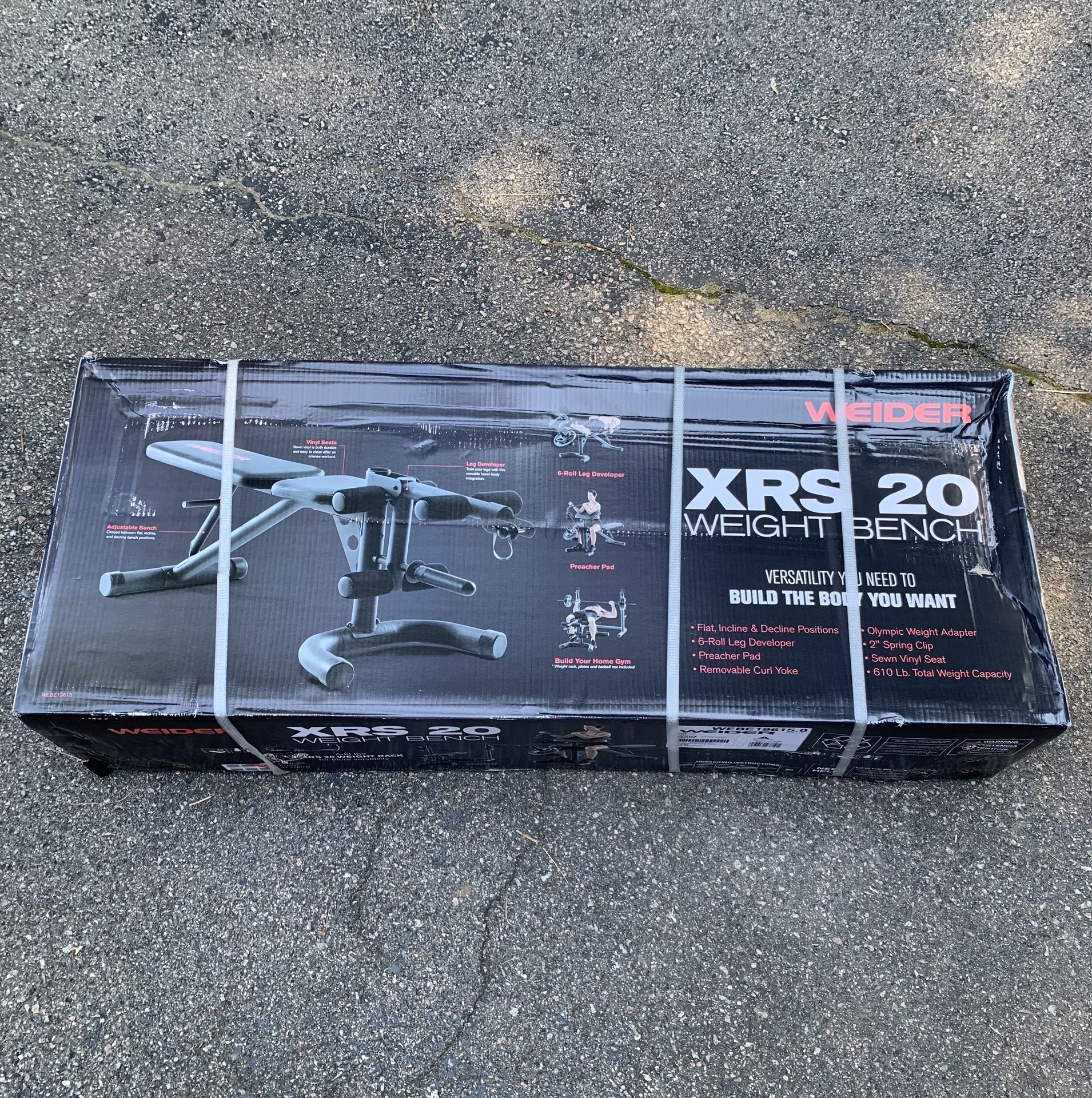 New Weight Bench - Weider XRS 20 Weight Bench