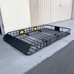 (Brand New) $145 Universal Roof Rack 64x39 Inch Car Top Cargo Basket Carrier Extension Luggage Holder 150lbs Max 