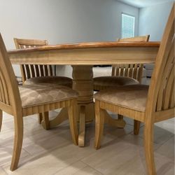  Real Wood Dining Room Table