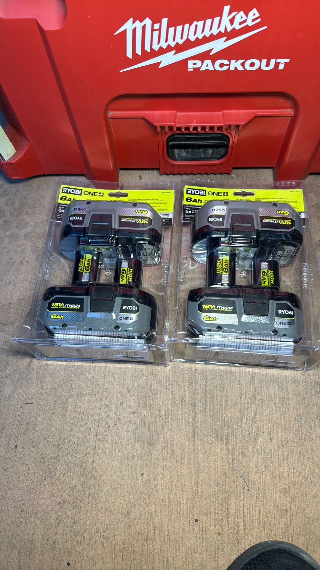 RYOBI One+ 6 Ah 18 V Lithium Lon High Performance Batteries (NEW)