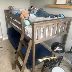 Twin Loft Bed With Ladder & Slide Not Shown 