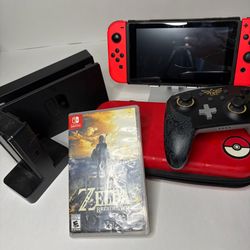 Nintendo Switch Bundle + Smash Bros + Zelda + Luigi’s Mansion