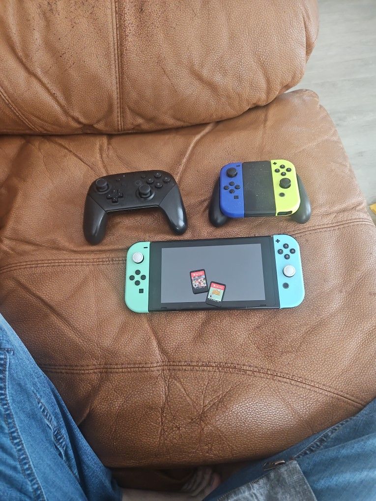 Animal Crossing Switch With 2 Games