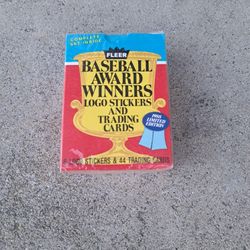 1988 Fleer Baseball Award Winners Cards Sealed Set