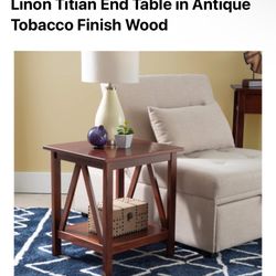 Antique Brown Coffee End Table 