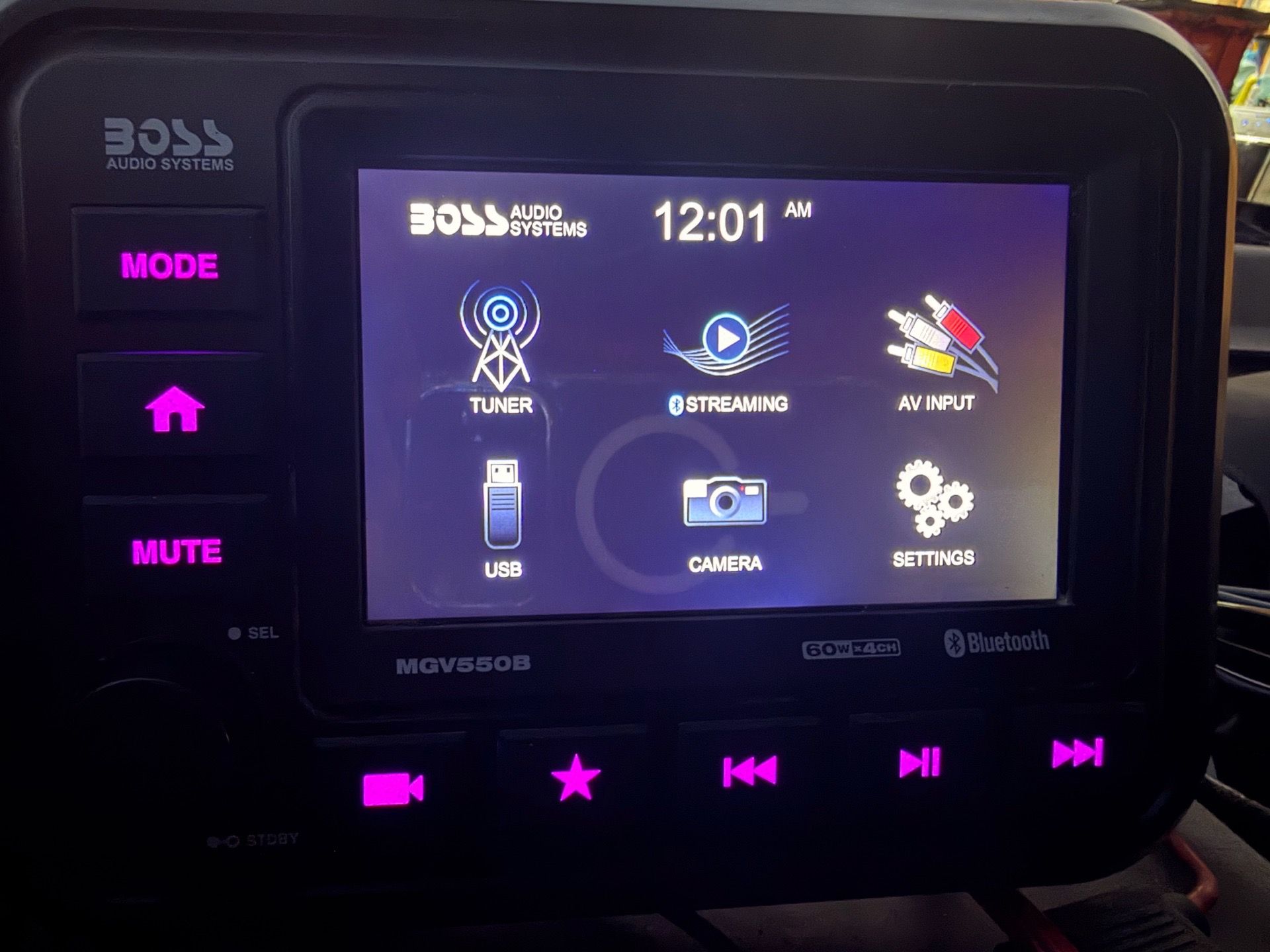 BOSS MGV550B Marine Off-Road Stereo for RZR Can-Am UTV Bluetooth