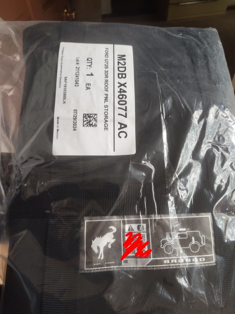 Bronco Roof Panel Bag New